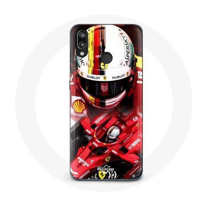 Coque - Formule 1 - P20 Lite - Rouge - Souple - Sebastian Vettel