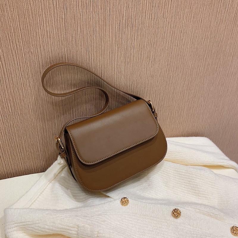 Классическая однотонная сумка на плечо высокого класса для женщин, нишевая сумка через плечо, модная маленькая квадратная сумка