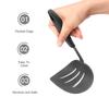 Flexible Silicone Spatula Turner Wide Non Stick Pancake Turner With Stainless Steel Handle Kitchen Cooking Turner Bpa Free
