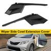 1 Pair Windshield Wiper Side Cowl Extension Cover 53866-08020 For Toyota Sienna 2011-2020