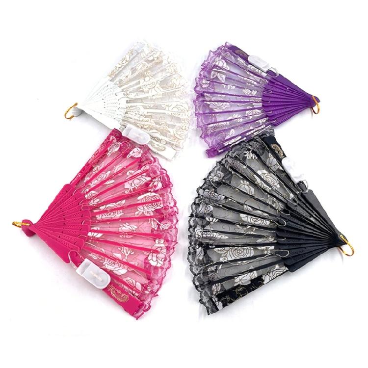 Светодиодный Веер с Кружевом и Цветами, Светящиеся Костюмы для Свадьбы