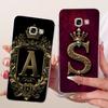 Clear For Samsung A5 2017 A520F A520K Cover For Samsung Galaxy A5 2017 Case Luxury Crown A-Z Letters 2D Flat Pattern Soft Casing