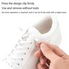 1Set No Tie Elastic Shoelace W/Shoe Buckle Leisure Sneakers   Unisex Shoe Lace