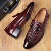 Fashion Luxury Men Leather Shoes Fashion Wedding Party Shoes Luxury Men Designer Business Flats Shoes Large Size 2024 New Rty6