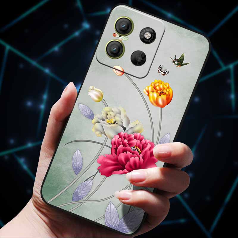 For Moto G15 4G Case Painted Cats Soft Silicone Lovely Back Case for Motorola Moto G15 Power G 15 Phone Cover MotoG15 etui Funda