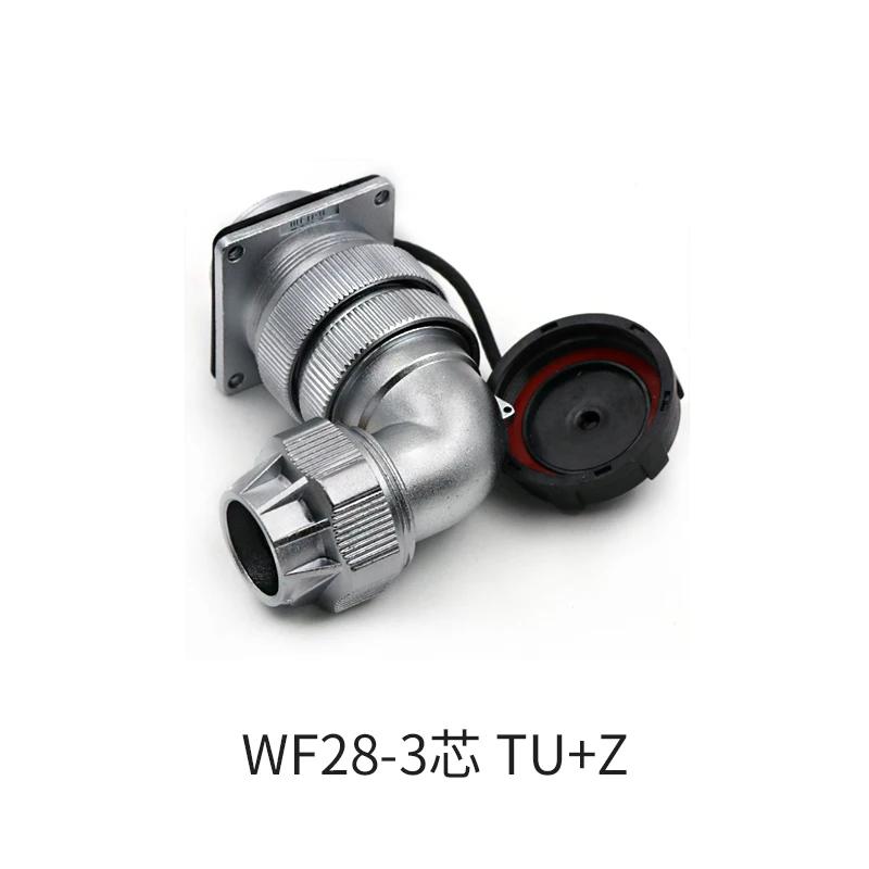 WEIPU WF28 TU+Z M28 90 Degree Male Plug Female Socket Bulkhead Connector Waterproof Adapter 2 3 4 7 8 9 10 12 16 17 20 24 26 Pin