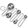 Set of 5 Measuring Spoons Stainless Steel Nested Baking Teaspoons Tablespoons for Dry and Liquid Ingredients Flavors
