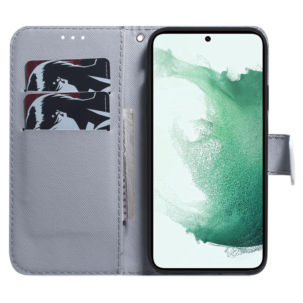 Чехол-книжка из искусственной кожи с принтом для Samsung Galaxy A34 5G с функцией кошелька и подставки