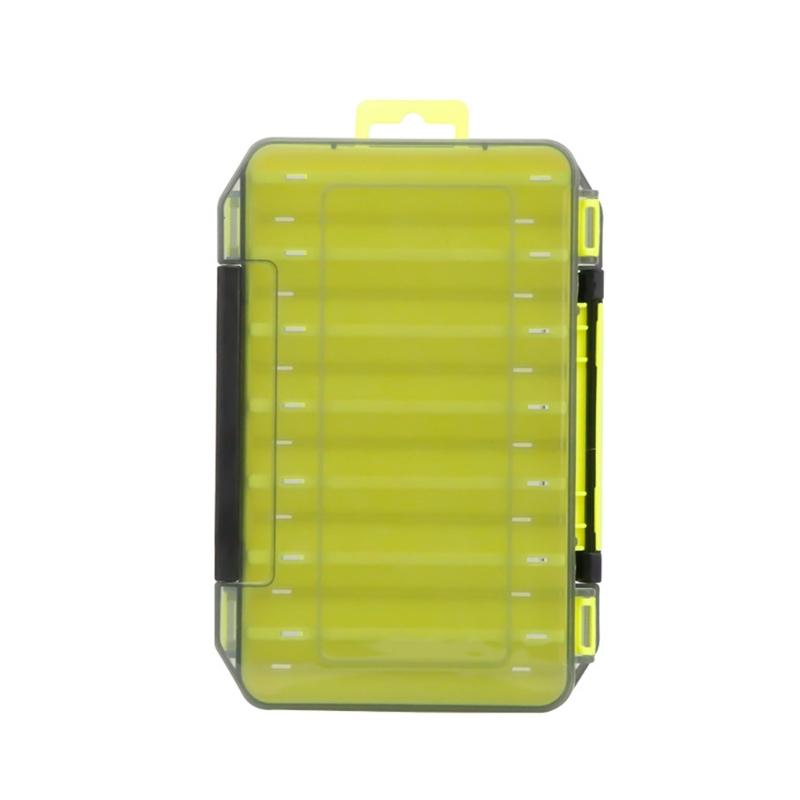 Clear Double Sided Tackle Storage Box With Secure Lock Lightweight Waterproof Design For Fishing Tools And Small Parts