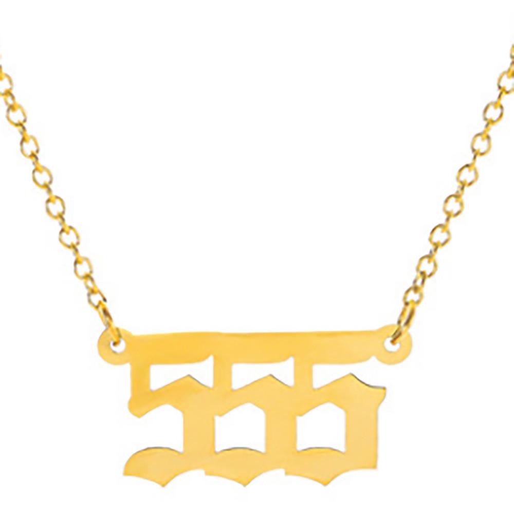 Трендовое европейское ожерелье с уникальным цифровым дизайном, элегантный простой модный аксессуар для женщин