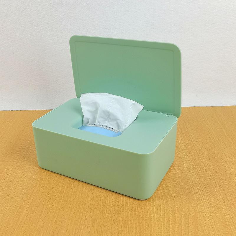Dustproof Wet Wipes Storage Box With Lid Household Desktop Tissue Storage Box Portable Wet Wipes Dispenser