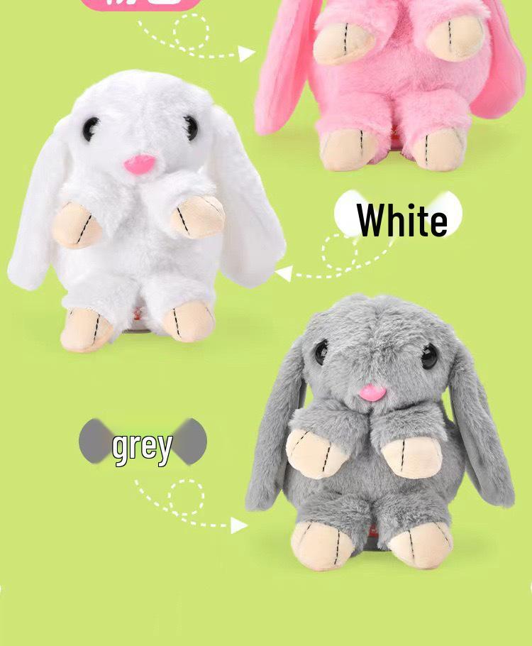 Electric Singing and Dancing Rabbit - Baby Soothing Toy with Recording and Speaking Functions