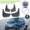 Для Smart Fortwo Forfour W453 453 2015 2016 2017 2018 Брызговики Грязезащитные Щитки Заслонка Брызговиков Крыло Передних Колес Аксессуары