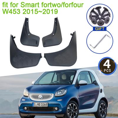 Для Smart Fortwo Forfour W453 453 2015 2016 2017 2018 Брызговики Грязезащитные Щитки Заслонка Брызговиков Крыло Передних Колес Аксессуары