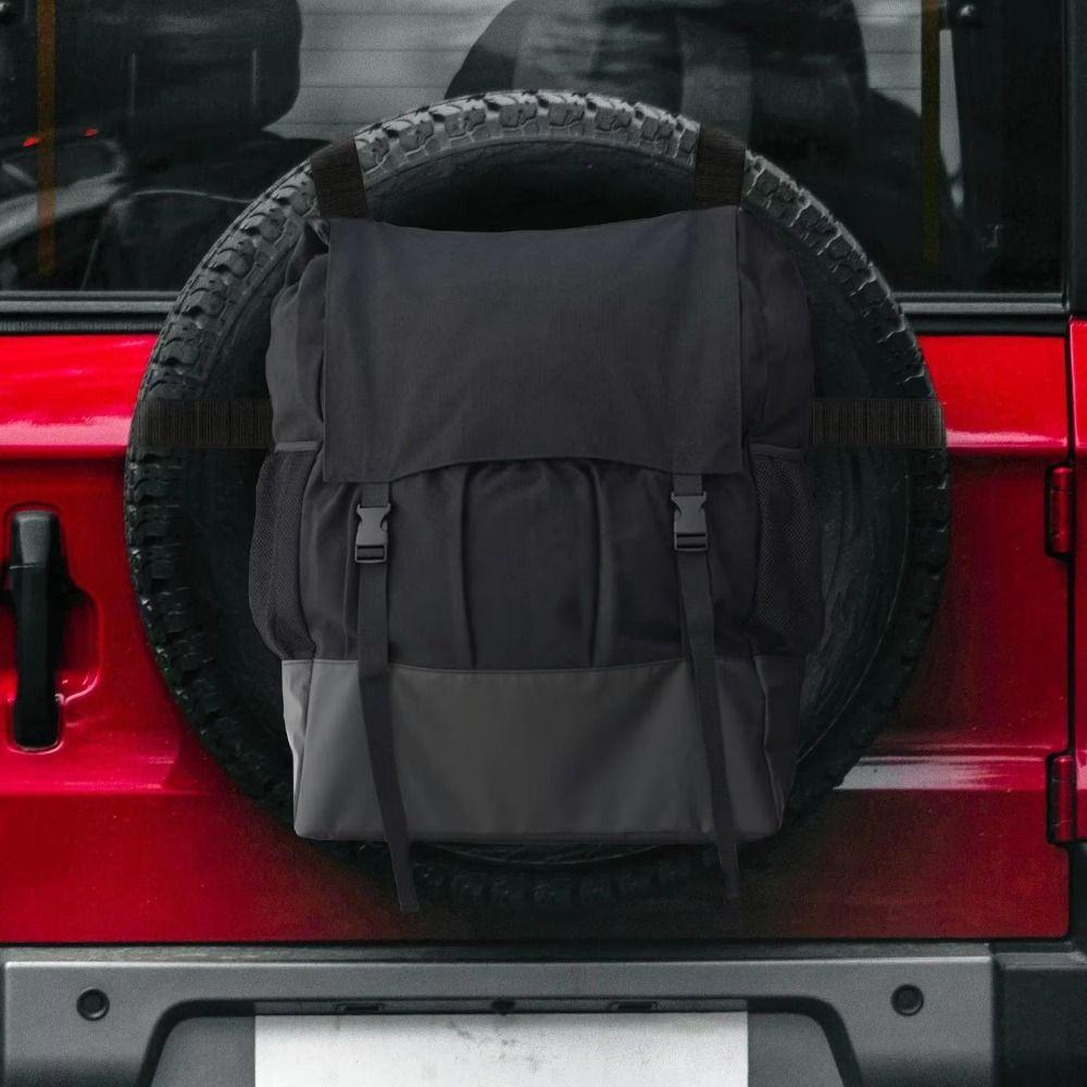 Camping Gear Spare Tire Bags Hanging Bag Storage Trash Bag Black Truck Organizers Trucks