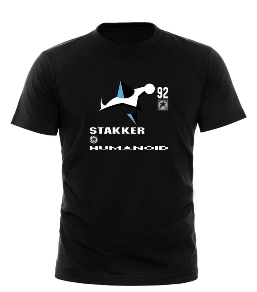 Stakker Humanoid T Shirt Original Rave House Breakbeat all sizes black white Unisex T-Shirt