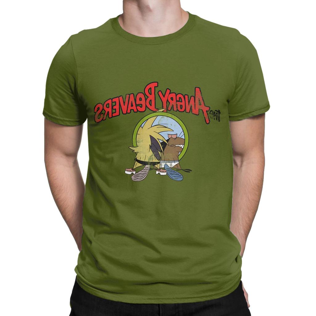 Angry Beavers painting Graphic 100 Cotton TShirt The Angry Beavers Tops Tees For Unisex