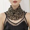 Fashion Flower Printing Designer Women Ring Scarves Neck Soft Scarf For Cover Sunscreen Veil Ice Silk Face Mask