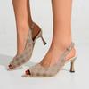 Women Pumps Designer High Heels Pointed Toe Ankle Straps Pumps Woman Slippers Thin Heeled Party Shoes Slides Zapatos De Mujer