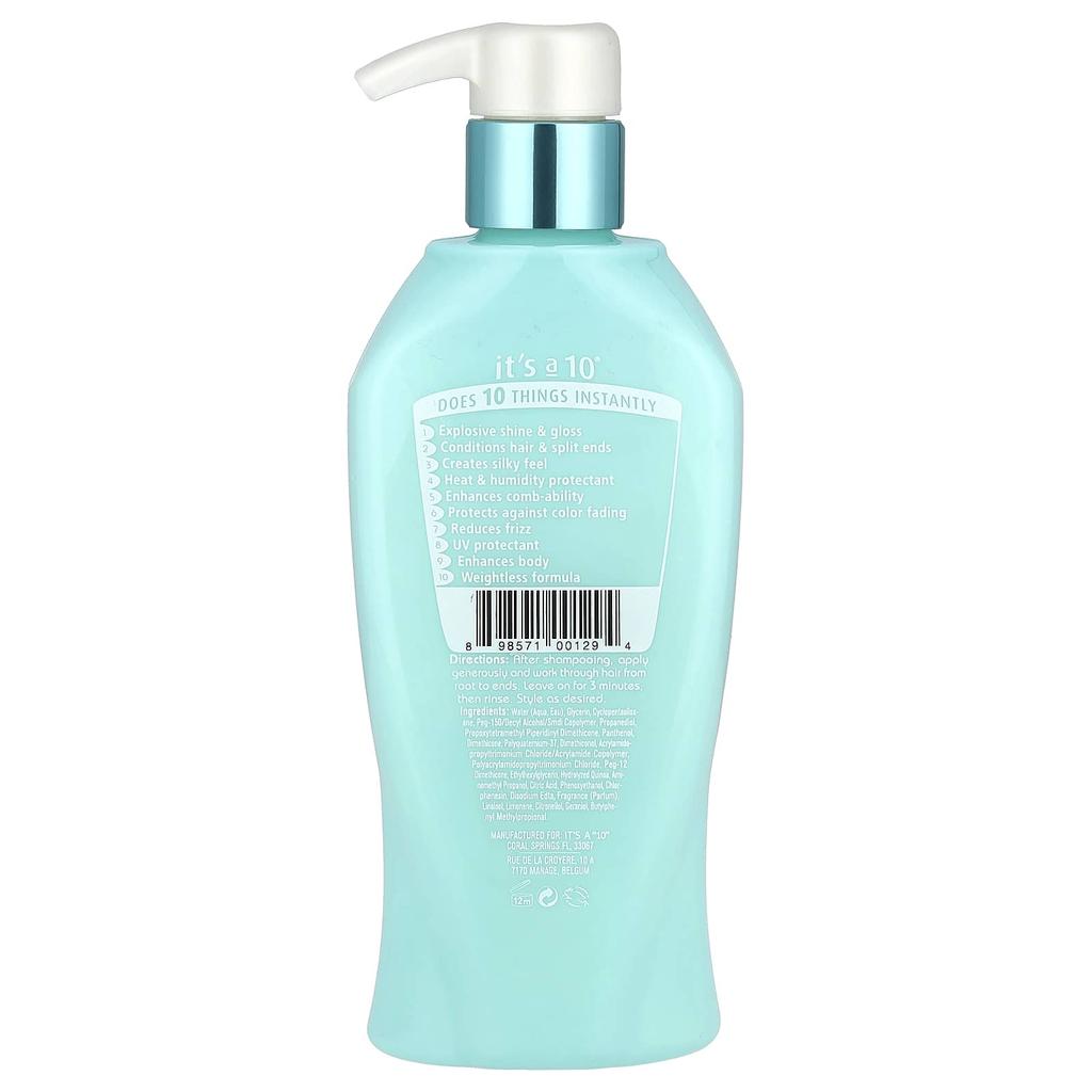 It's A 10 Blow Dry Miracle, кондиционер для придания блеска волосам Glossing Glaze Conditioner®, 10 жидких унций (295,7 мл)