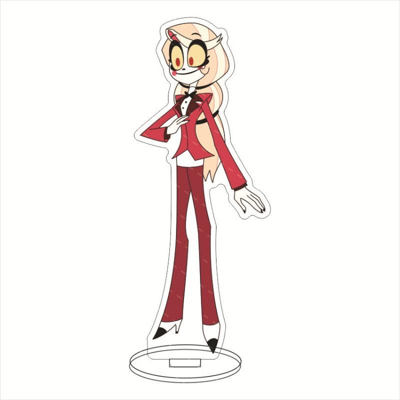Hazbin el Милый Акриловый Стенд Фигурка Аластор Хаск Ангельская Пыль Декоративные Украшения Стенд Модель Коллекция Фанатов Подарки Игрушки