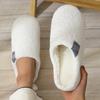 Fashion Pmoiste Felt Living Room Shoes Men and Women Soft Warm TPR Cushion Memory Foam House Slippers Winter Indoor High-quality