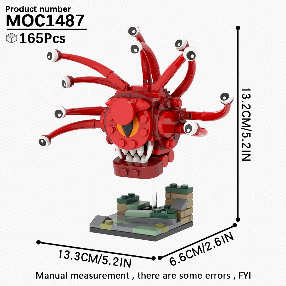 Серия Игр MOOXI Наборы Конструкторов MOC Dungeons & Dragons Мимик Бехолдер Модель для Взрослых DIY Строительные Блоки Детские Игрушки Подарок Для Детей