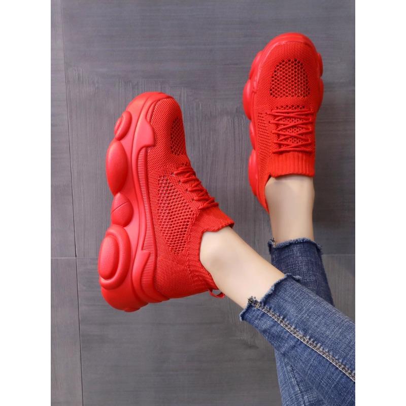 Модные дышащие сетчатые массивные белые кроссовки женские лето 2025, сандалии на платформе с сеткой и вырезами, женская повседневная обувь с увеличением высоты