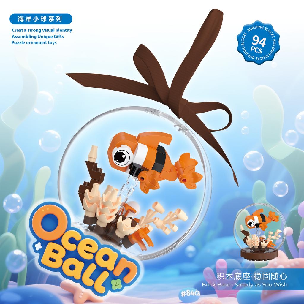 Новые продукты Океанские шары Строительные блоки Сборные игрушки Микроблоки Модели животных Развивающие игрушки Настольное, Подвесное украшение