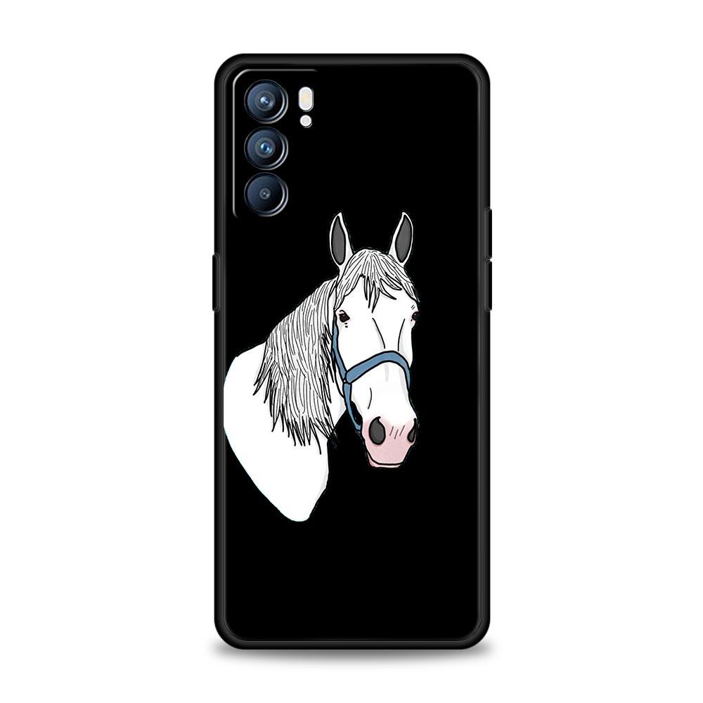 Frederik The Great Beauty Horse Phone Case For Oppo A54 A53 A52 A9 2020 A15 A95 A16 A76 A74 A12 Find X5 Reno6 Pro Plus 5G Cover