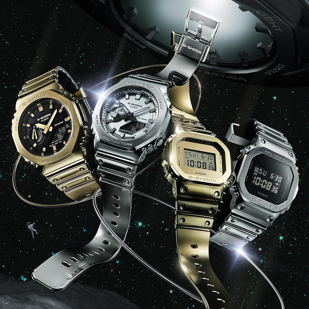 Casio G-Shock GM-2100YMG-9A9 Analog-Digital Watch Gold Tough Silicone Band Men's Overseas Model