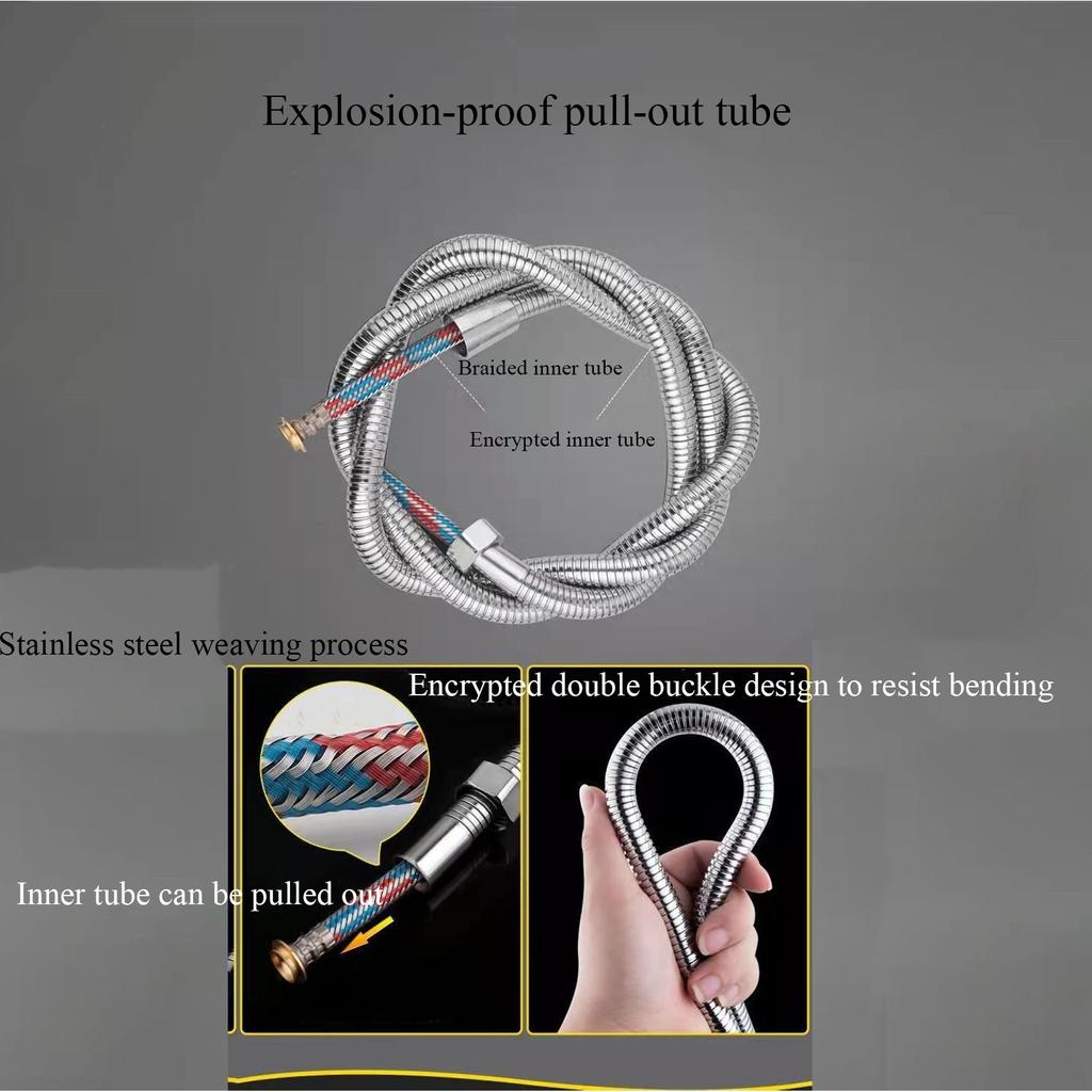 Шланг для душа Взрывозащищенный шланг для душа Водонагреватель для ванной Шланг для душа Аксессуары для шланга из нержавеющей стали