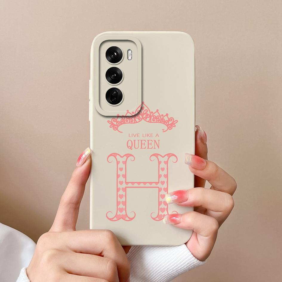 Чехол для телефона Oppo Realme Narzo N63 C63 C61 Reno12 Pro F Reno 12 Мягкий силиконовый чехол для камеры Fashion King Crown Letters Shell Capa для Oppo