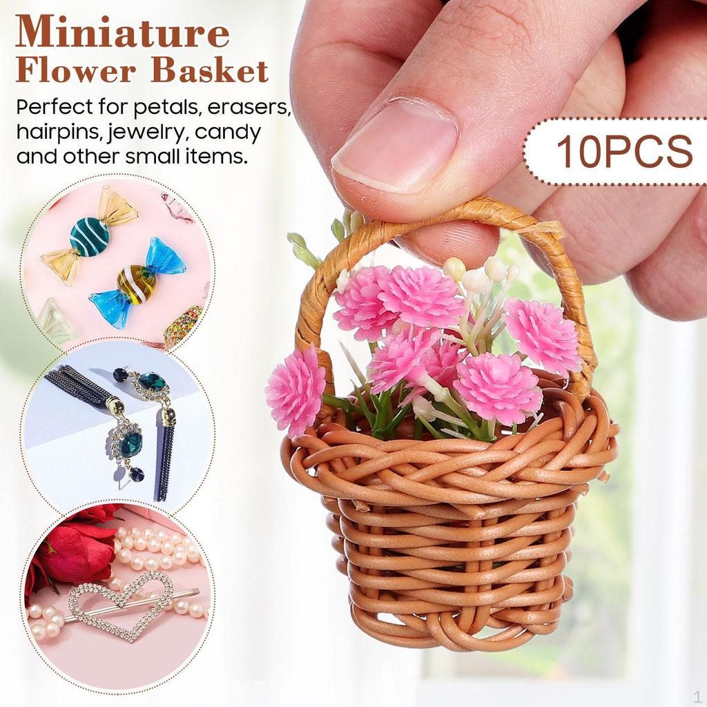 10 Pieces Bird Toy Chewing Hanging Feeder Foraging Basket for Small Animal Parakeet