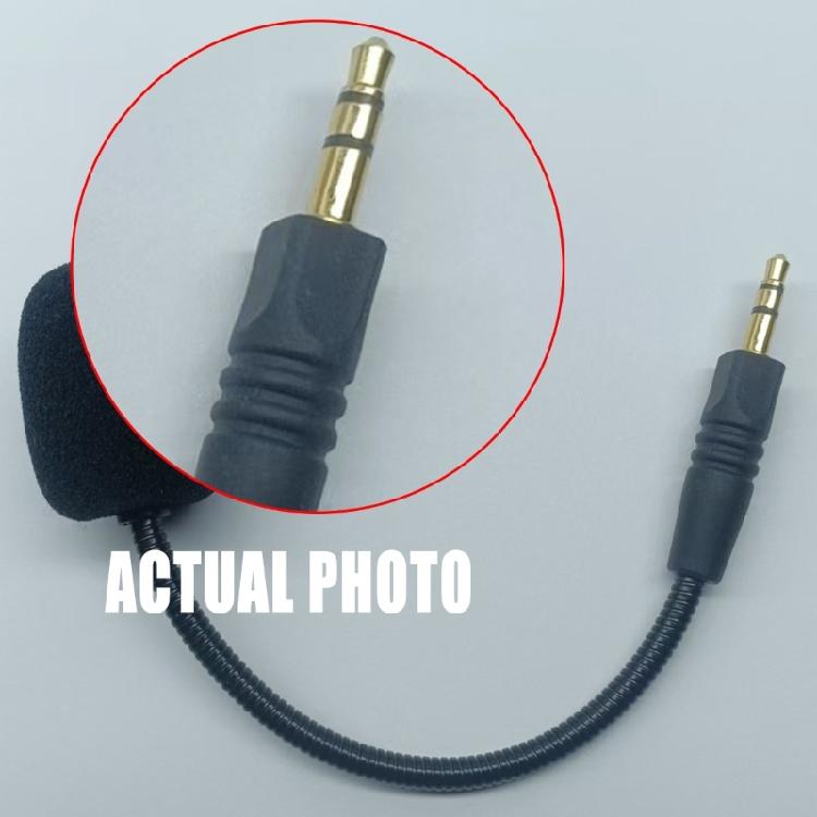 Replacement Mic 3.5mm Plug Microphone for Headphone with Sponge Cover and Superior Sound Quality