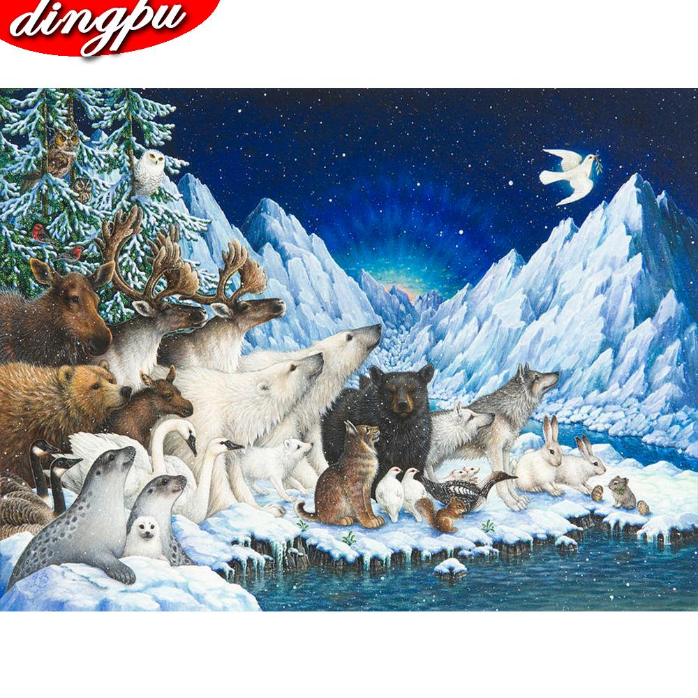 DIY 5D Diamond Painting Cross Stitch Full Round Resin Mosaic Diamond Embroidery Rhinestones Wall Art Gift