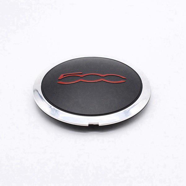 Комплект из 2 колпаков ступицы колеса для Fiat 500 68078419AC, 68078421AC, 51884863.