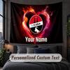 Custom Name Text Tapestry,FC Köln Decorative Wall Hanging, Background Tapestry For Home Bedroom
