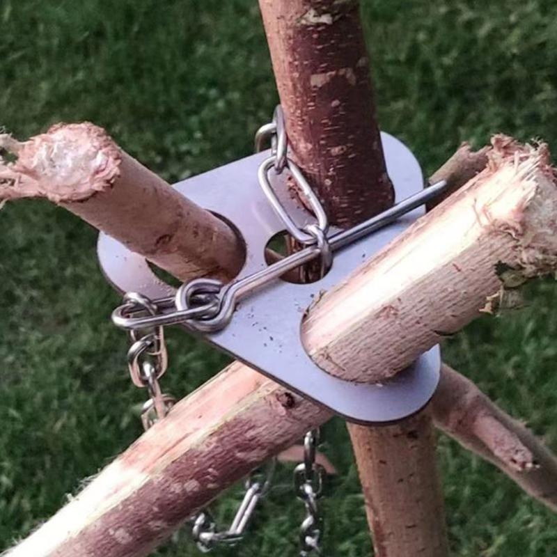 Подставка для костра на открытом воздухе, подвесной горшок, пикник, пикник, подставка для разведения огня, портативный складной штатив из нержавеющей стали