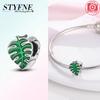 Copper Green Series Tree Cactus Leaves Pendant Diy Charm Beads Fit Original Bangle Charms Bracelet Women Jewelry