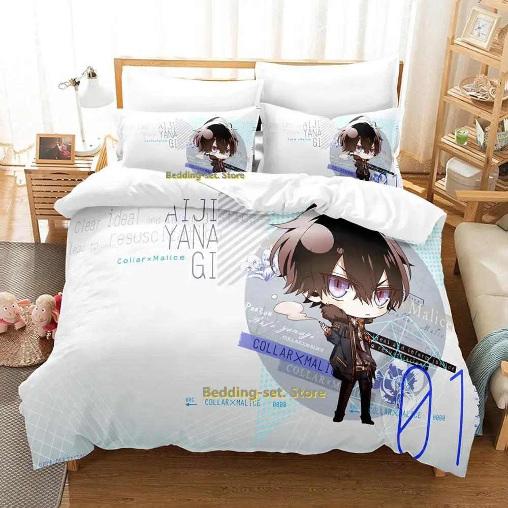 Новый комплект постельного белья Collar x Malice Single Twin Full Queen King Size Bed Set Adult Kid Bedroom Duvetcover Sets Anime lit