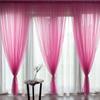 30% Shading Sheer Curtains for Living Room Window Transparent Voile Tulle Curtain Colourful Wedding Drapes Home Decor High Quality