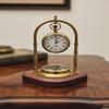 Латунные настольные часы с компасом, викторианский стиль, декор для стола