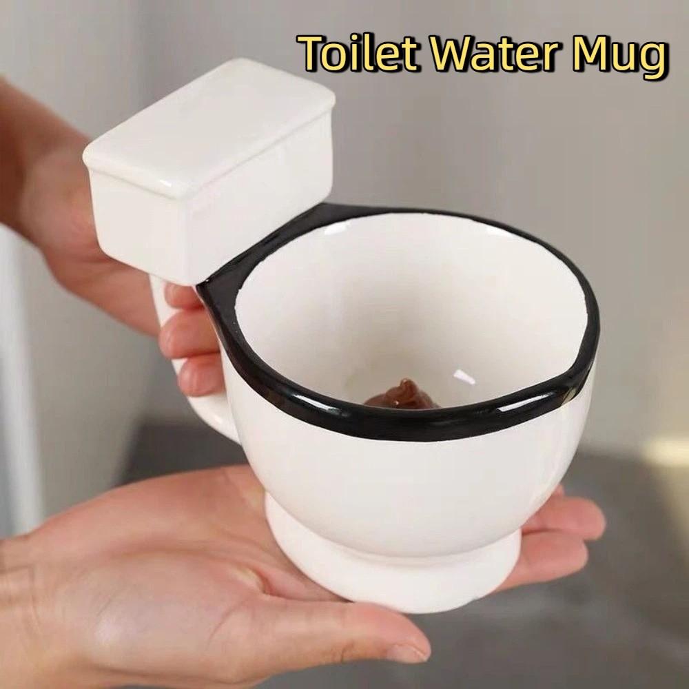 Novelty Ceramic Coffee Mug Minimalist Poop Cup Water Cup Toilet Water Mug  Gift Giving