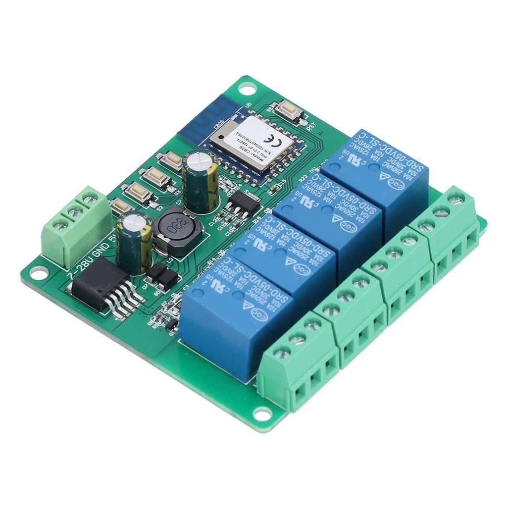 Модуль дистанционного реле WiFi, 4 канала, управление через мобильное приложение, самоблокирующаяся плата ступенчатого регулирования времени