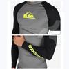 Mens Long Sleeve Rash Guard UPF 50 Quick Dry Compression Swim Shirt Surfing Diving Water Sports