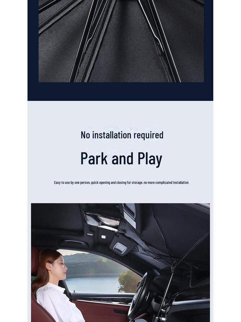 Солнцезащитный козырек для автомобиля с защитой от ультрафиолета и теплоизоляцией - удобный для хранения чехол на лобовое стекло