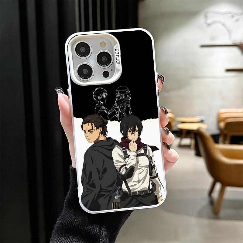 A-Атака Титанов Микаса Ударопрочный Чехол для Телефона для iPhone 17 Air 16 16E 15 Pro Max 14 Plus 13 Mini 12 Задняя Крышка Противоударный Веселый