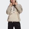 Adidas Originals Trefoil V-Line Woven Wb Casual Sport Hooded Half-Zip Jacket Men Jackets Khaki GN6769