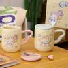 High-Value Magic Rabbit Ceramic Cup Set With Gift Box, Mug With Lid + Spoon Water Cup With Gift Cup
